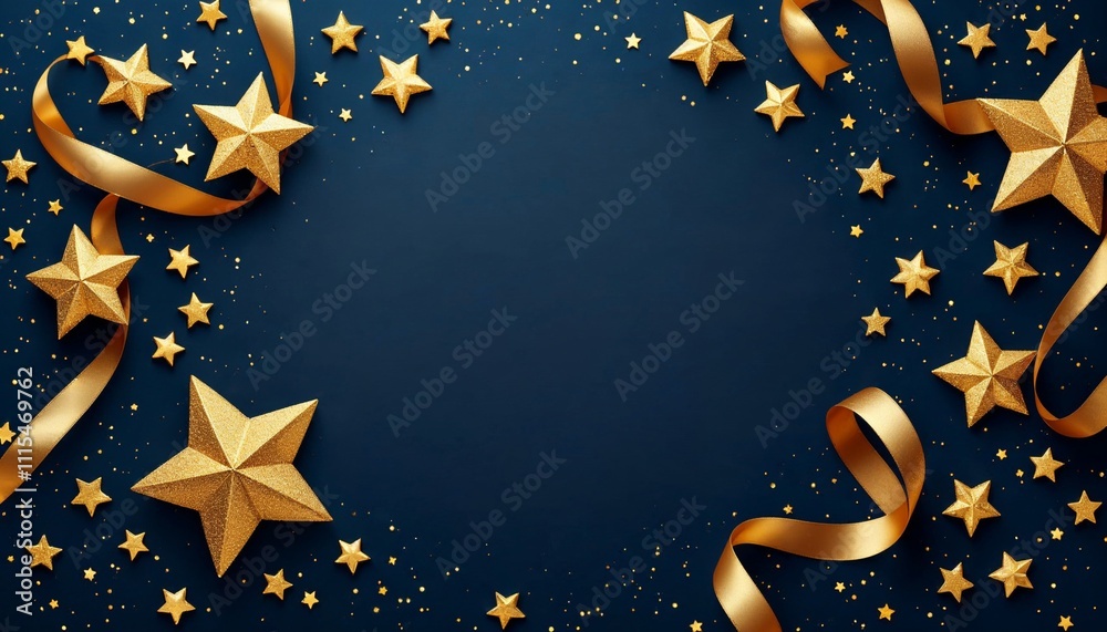 Starry Night Christmas Wallpaper with European Union Flag Symbol -Generated AI Starry Night Christmas Wallpaper with European Union Flag Symbol -Generated AI