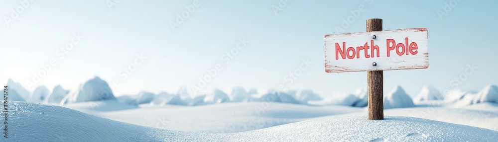 Fototapeta premium A snowy landscape with a signpost indicating 
