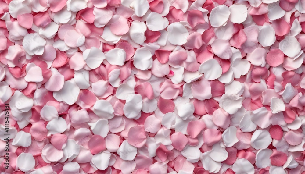 Fototapeta premium Lovely rose petal background with white and pink tones, white, pink, wall, roses, texture