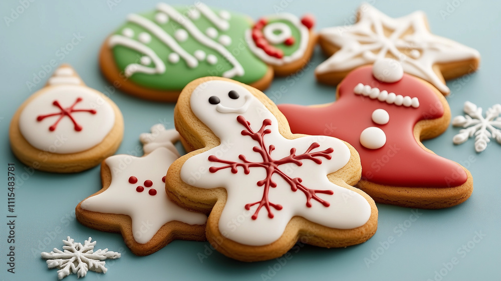 Obraz premium christmas cookies on table