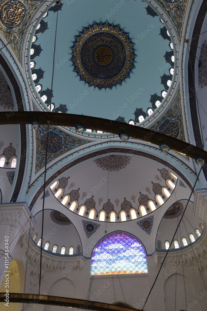 custom made wallpaper toronto digitalInterior view of Grand Camlica Mosque in Istanbul, Turkey.