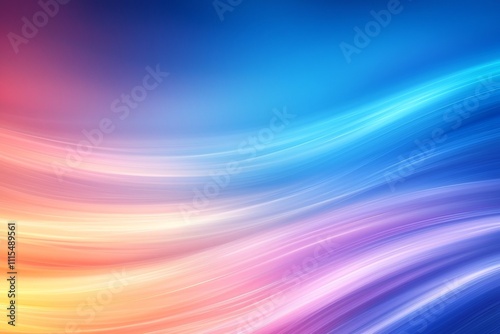 Wallpaper Mural Abstract Flowing Gradient Light Waves Across Contemporary Digital Art Backdrop Torontodigital.ca