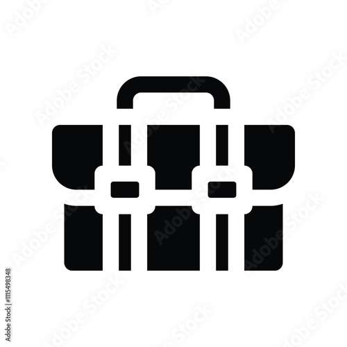 Free Download briefcase icon. vector glyph icon for your website, mobile, presentation, and logo design. - GFXLoad