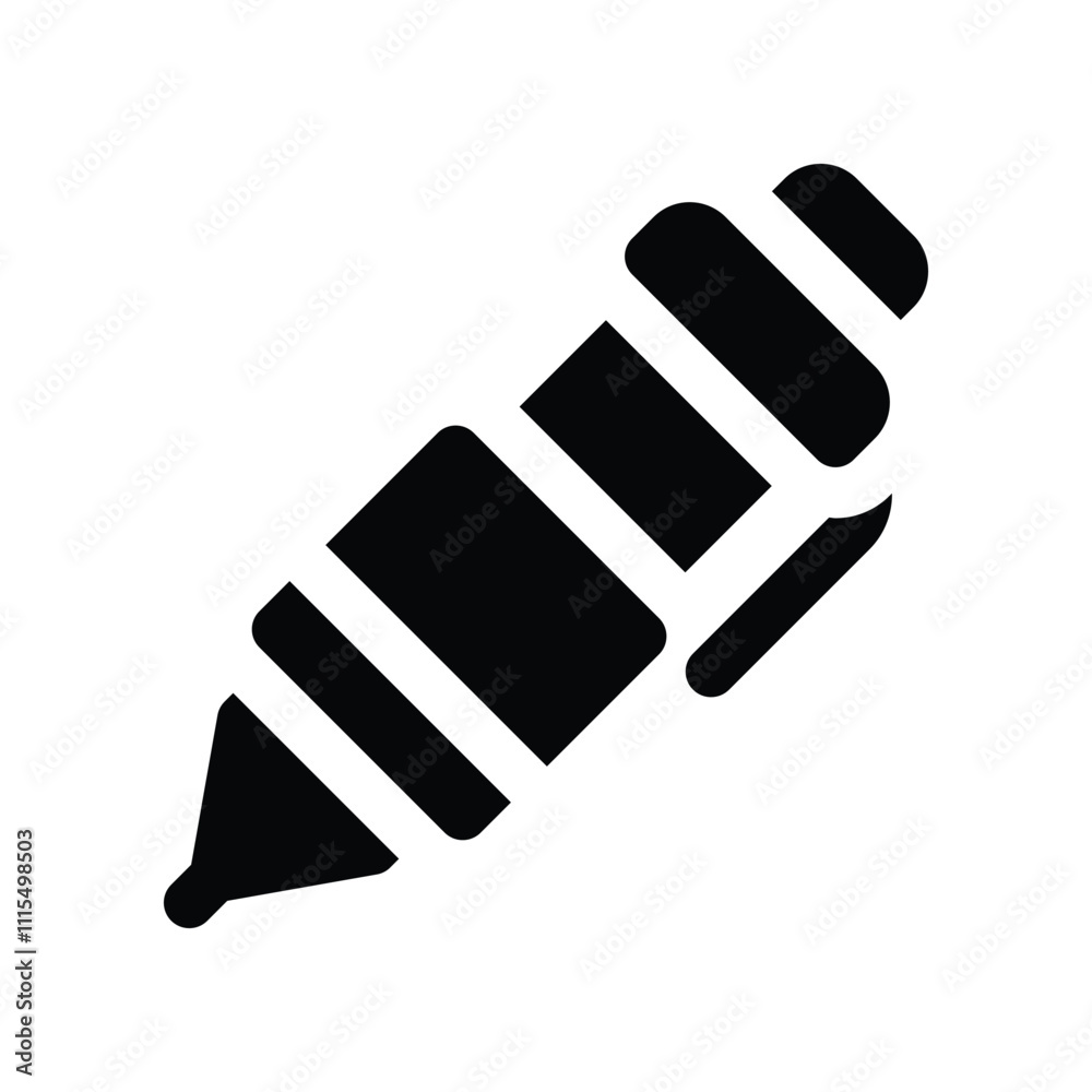 ballpen icon. vector glyph icon for your website, mobile, presentation, and logo design. ballpen icon. vector glyph icon for your website, mobile, presentation, and logo design.