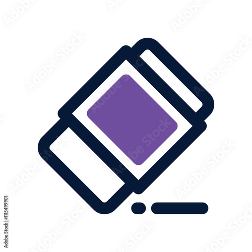 eraser icon. vector dual tone icon for your website, mobile, presentation, and logo design.