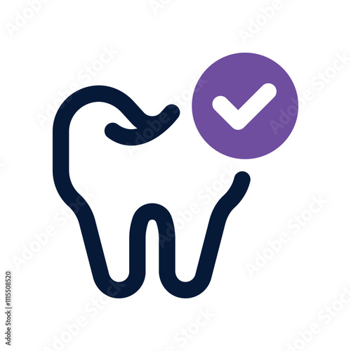 dental icon. vector dual tone icon for your website, mobile, presentation, and logo design.