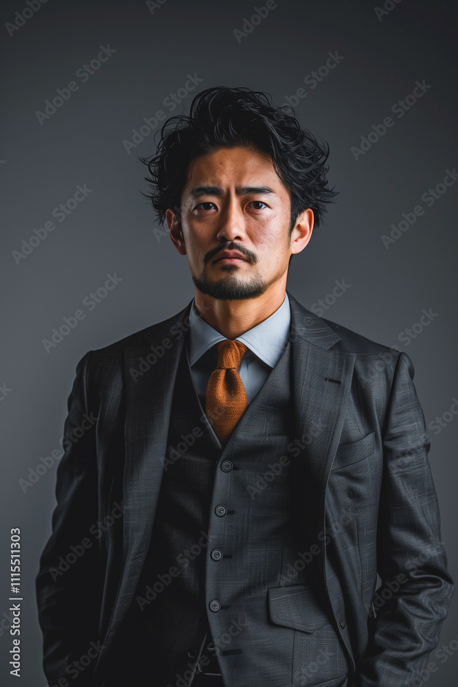 Fototapeta premium businessman portrait in a studio concept