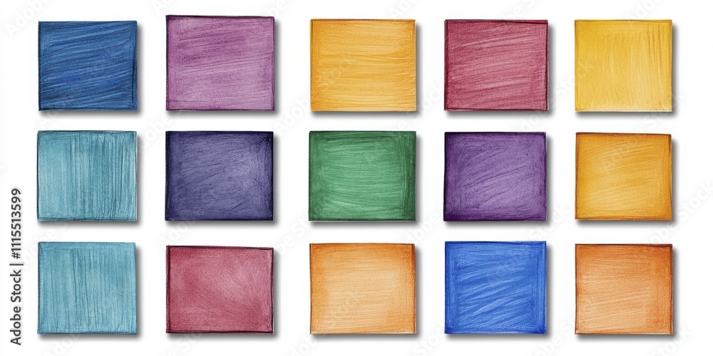 Fototapeta premium Colorful Painted Squares Texture Background | Abstract backgrounds