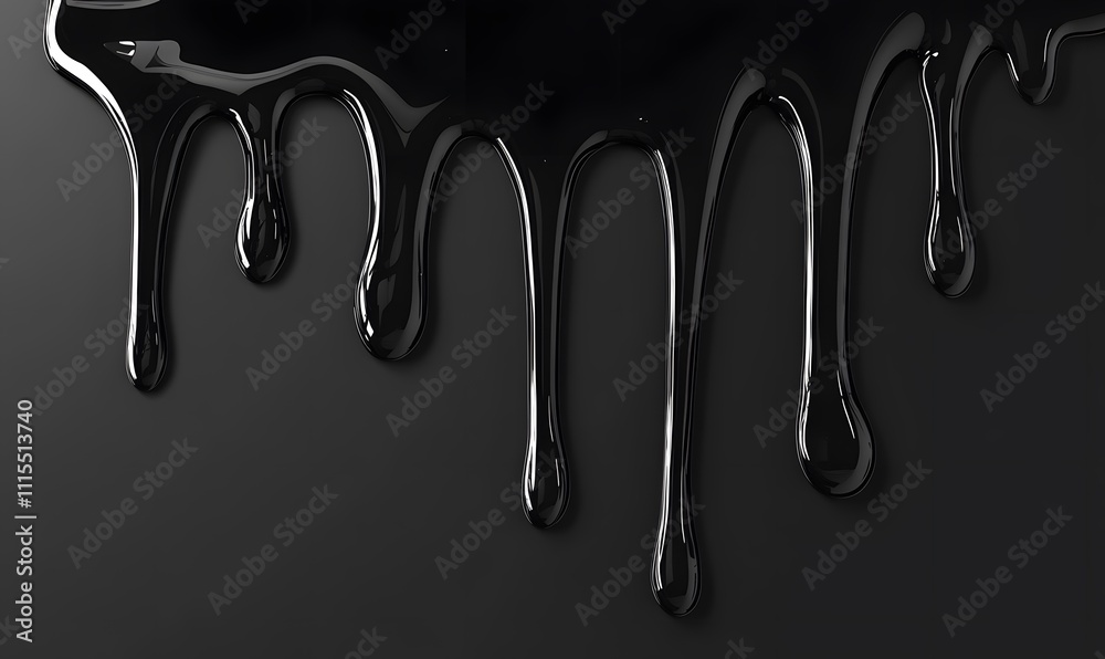 Black and white liquid graphics falling on a solid background, Generative AI Black and white liquid graphics falling on a solid background, Generative AI
