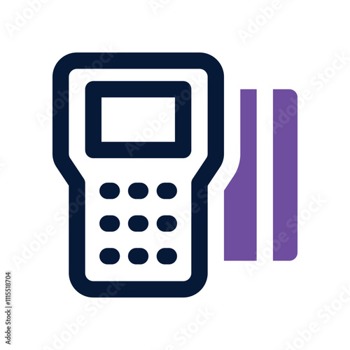 payment machine icon. vector dual tone icon for your website, mobile, presentation, and logo design.