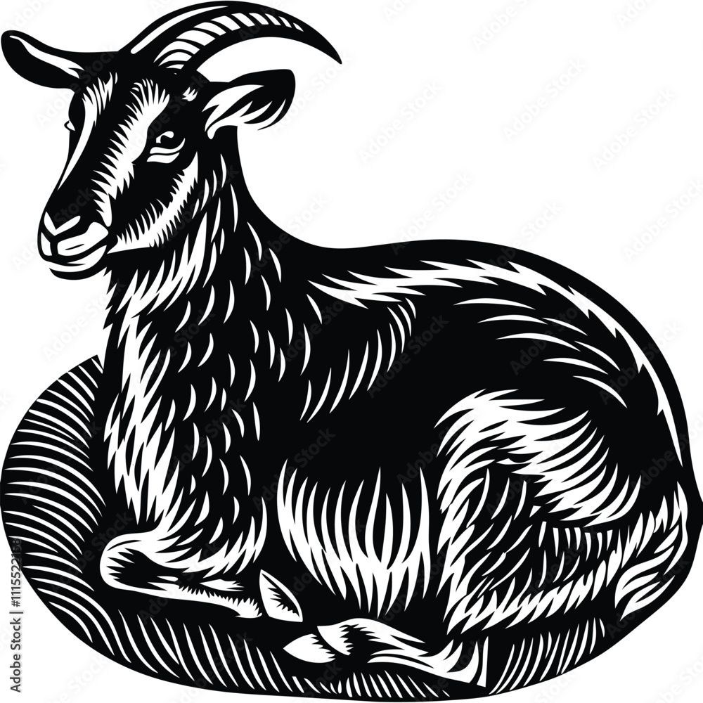 custom made wallpaper toronto digitalGoat vector silhouette,isolated white background