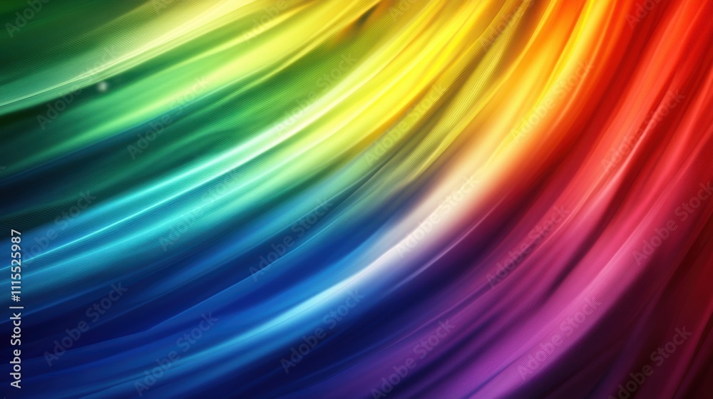 Fototapeta premium Abstract colorful swirling rainbow background.