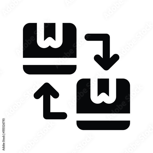 replace icon. vector glyph icon for your website, mobile, presentation, and logo design.