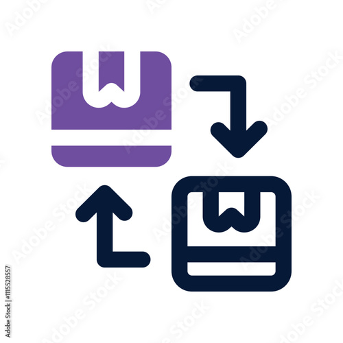 replace icon. vector dual tone icon for your website, mobile, presentation, and logo design.