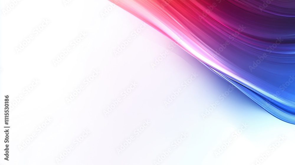 Fototapeta premium Abstract colorful wave design with copy space.