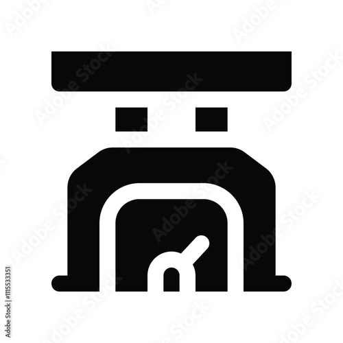 scale icon. vector glyph icon for your website, mobile, presentation, and logo design. photo