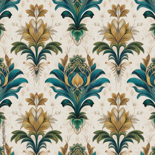 seamless pattern with flowers