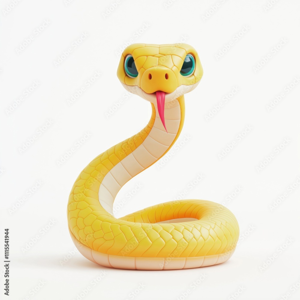 Fototapeta premium Cartoon Snake Icon
