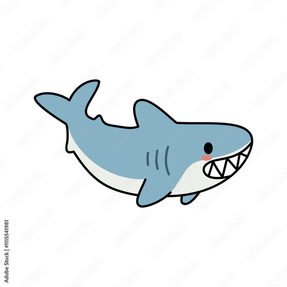 shark cartoon isolated shark cartoon isolated