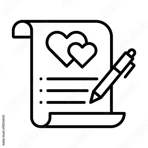 Wedding Contract Icon
