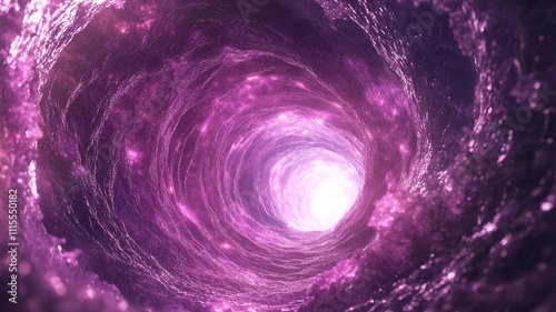 Digital abstract light tunnel.