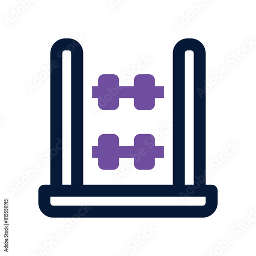 abacus icon. vector dual tone icon for your website, mobile, presentation, and logo design.