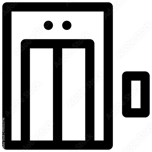 Принти на полотні Lift. Editable stroke vector icon.