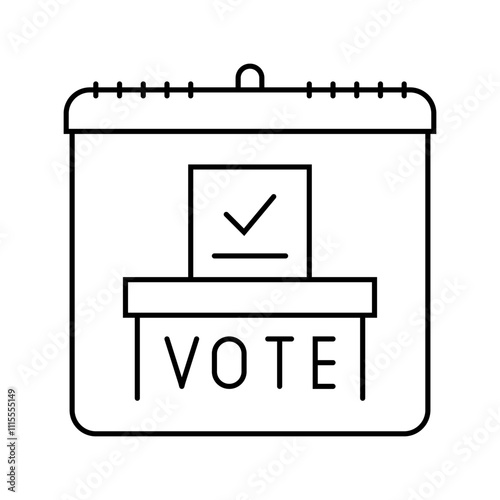 democracy international day line icon vector. democracy international day sign. isolated contour symbol black illustration