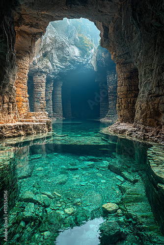 cave in the river