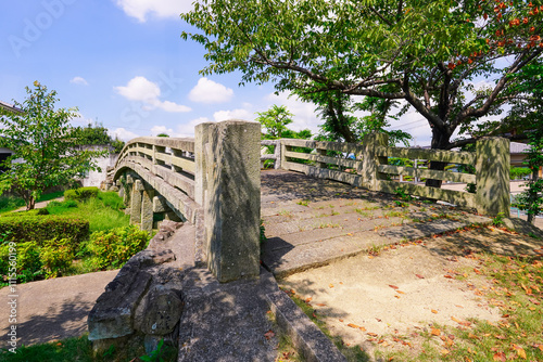 御着城跡公園に復元された旧天川橋(兵庫県姫路市) photo