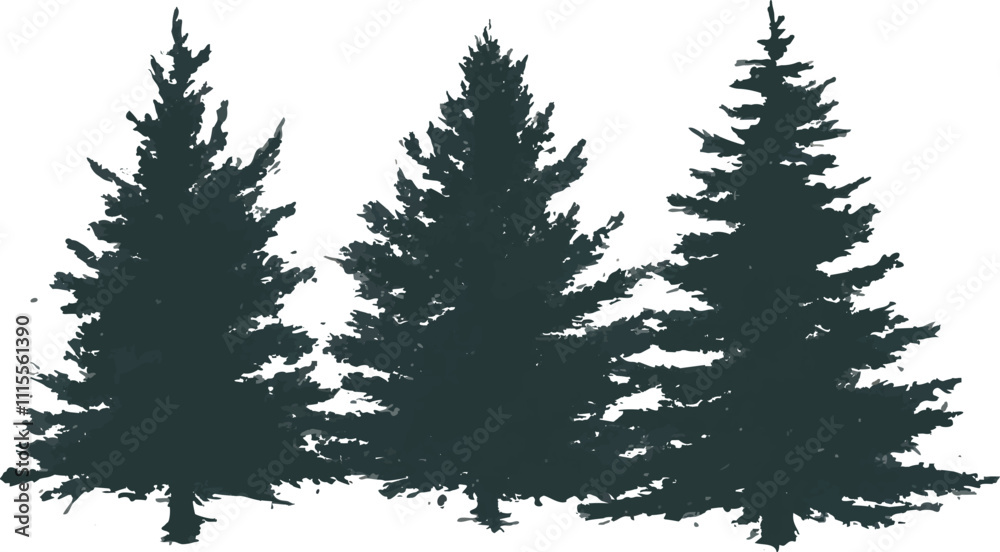 Fototapeta premium Set of vector illustrations on white background.