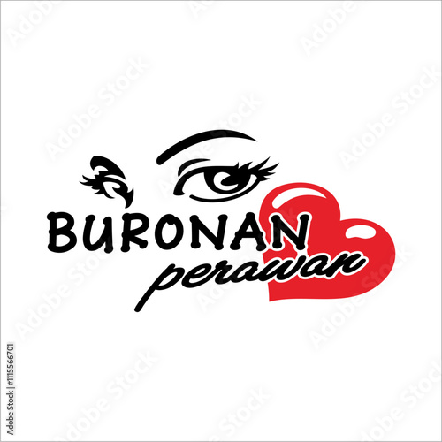 Face-to-face sticker with the words fugitive virgin