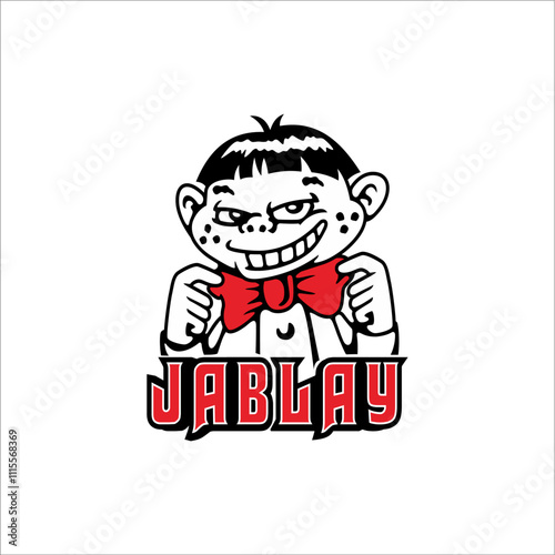 A nerdy guy and written jablay