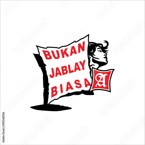 Banners with writing are not ordinary jablay