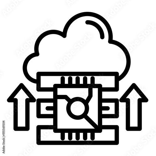 Cloud Server Icon
