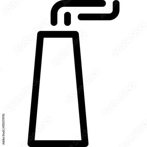 Factory smokestack with pollution
