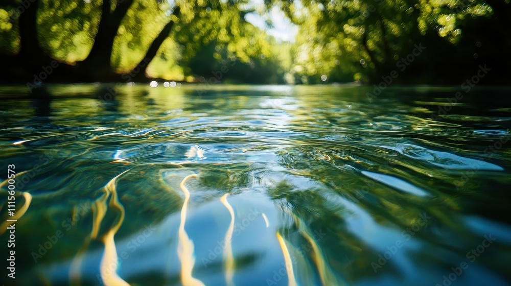 Fototapeta premium natural transpiration photosynthesis balance reflecting harmony in natural systems selective focus ecological themes ethereal Multilayer mountain valley scene