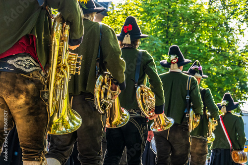 Thanksgiving parade in the old town of Rosenheim - Germany photo