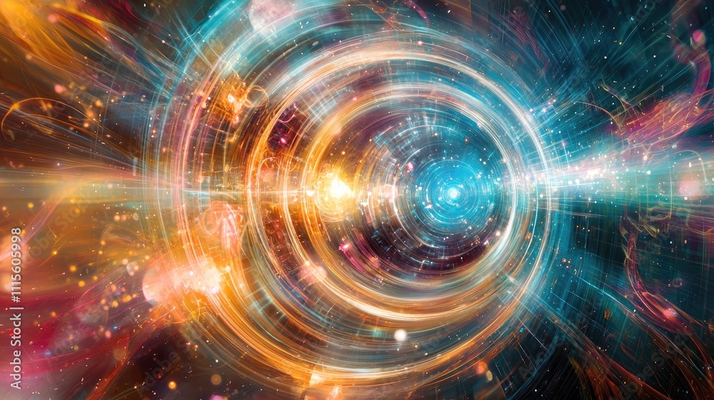 Obraz premium dokumentary, surreallism, quantum theory, blurring principle, high fassion,