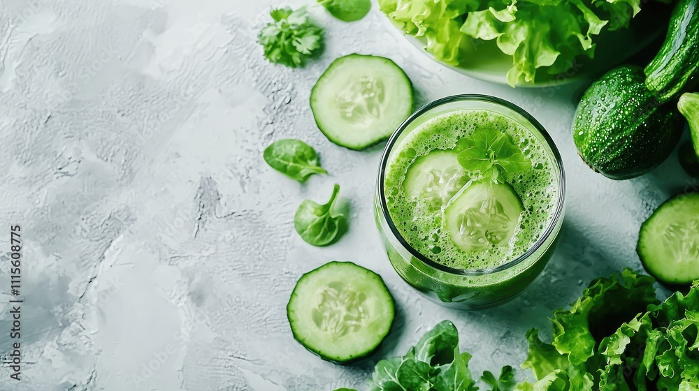 Obraz premium Fresh, vibrant photography for an online health and fitness community. Predominantly white and green color palette, with warm sunlight streaming 