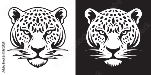 Jaguar head, Leopard head vector illustration, jaguar logo icon illustration