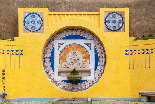 Water fountain of Pisoes. Sintra, Portugal