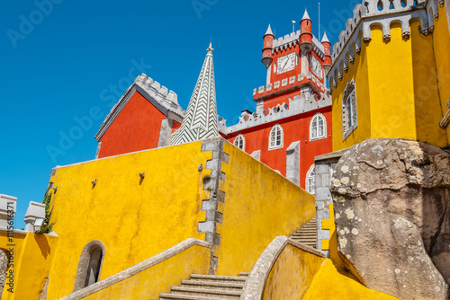 Obraz na płótnie Pena Palace view. Sintra, Portugal w salonie