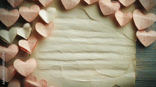 The Hearts and Paper Arrangement