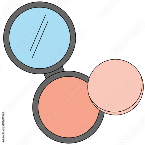 Makeup compact powder icon