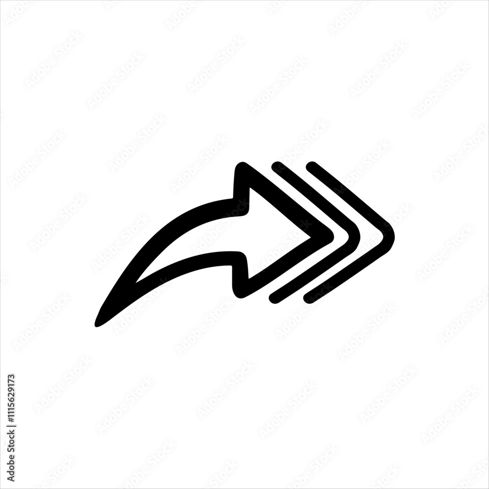 Share icon outline isolated on white background Share icon outline isolated on white background