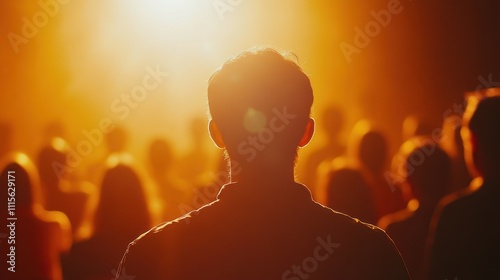 The Audience in Golden Light