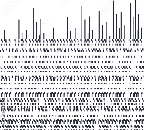 The texture consists of horizontal dotted lines and vertical stripes that imitate an equalizer.