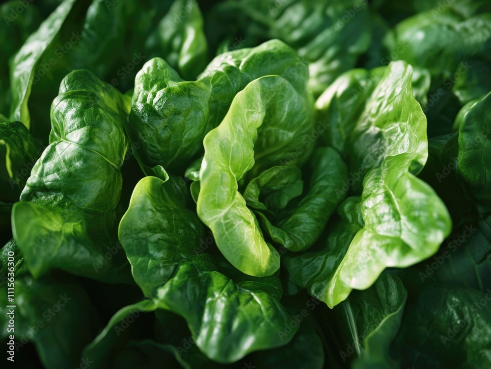 Obraz premium Spinach leaves close-up