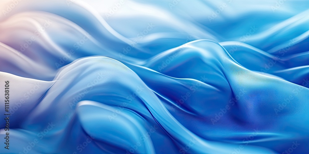 Obraz premium Abstract Blue Fabric Design